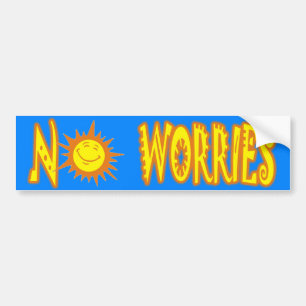 No Worries Bumper Sticker