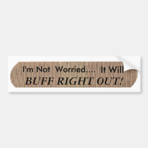 No Worries Car Damage Bumper Sticker