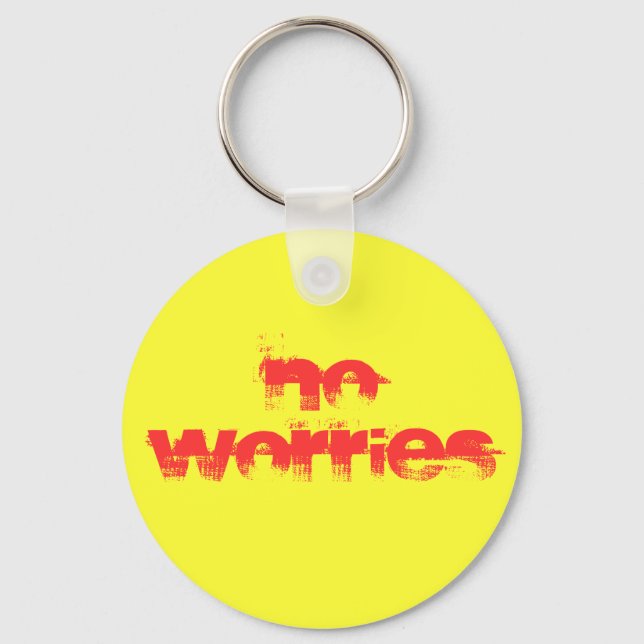 No Worries Key Ring (Front)