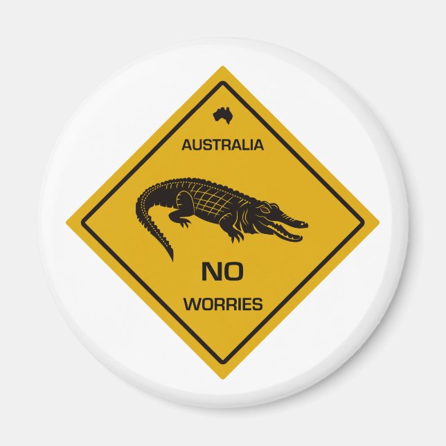 No worries magnet (Front)