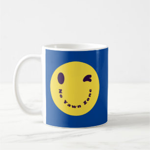 No Yawn Zone Blue Mug
