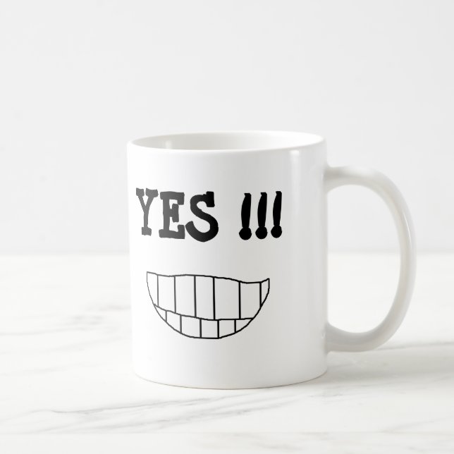 NO !!! YES !!!  - a 2-sided mug (Right)