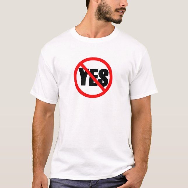 No Yes T-Shirt (Front)