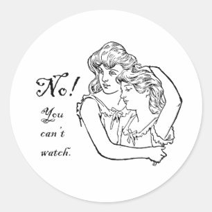 No, you can't watch classic round sticker