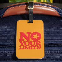 No Your Limits! Red Text Orange BG
