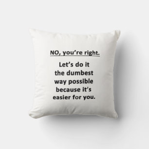 No. You're Right. Cushion