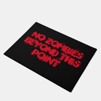 no zombies beyond this point doormat