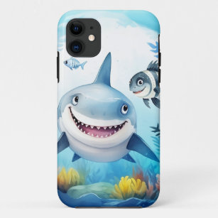 Noa the Shark and Casper, Her Best Fish Friend Case-Mate iPhone Case