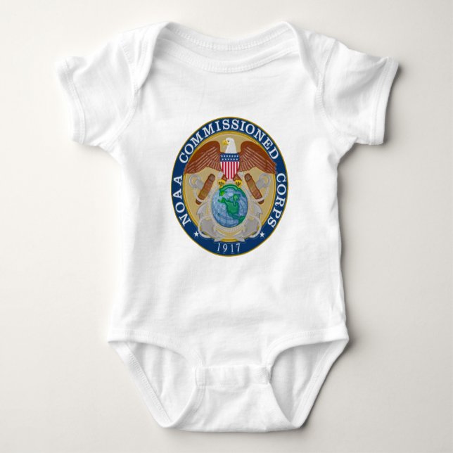 NOAA Commissioned Corps seal Baby Bodysuit (Front)