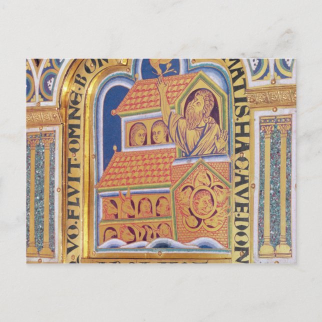 Noah and Ark, detail one of panels Verduner Postcard (Front)