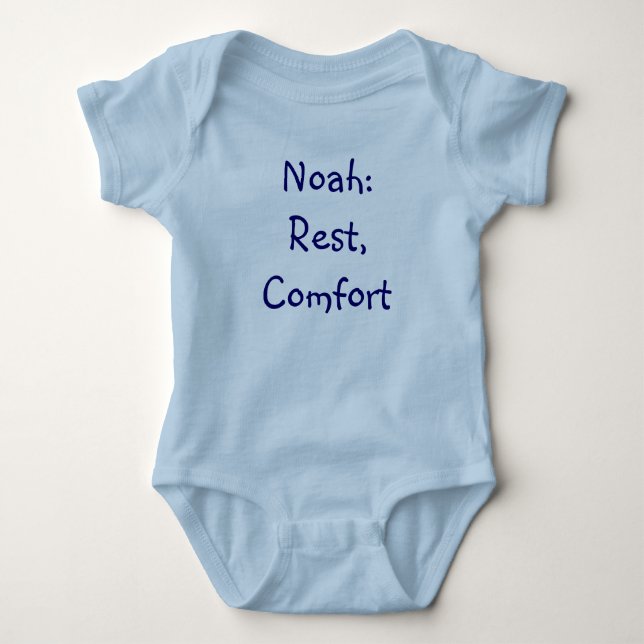 Noah Baby Name Meaning Bodysuit (Front)