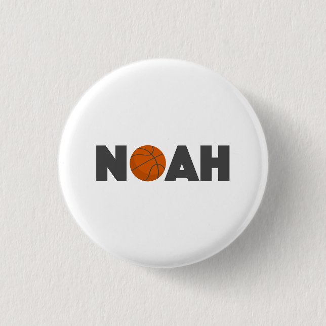 Noah Basketball 3 Cm Round Badge (Front)