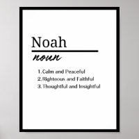 Noah, Boy Personalised Name Definition