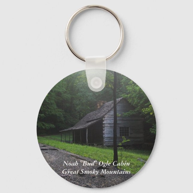 Noah "Bud" Ogle Cabin Keychain (Front)
