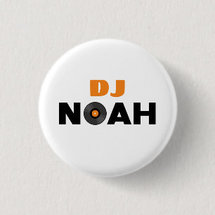 Noah DJ 3 Cm Round Badge