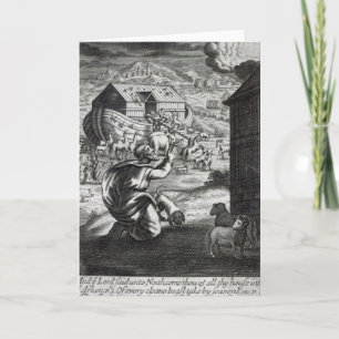 Noah entreth the Ark Card