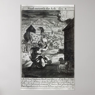 Noah entreth the Ark Poster