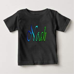 Noah, Name, Logo, Baby's Black T-shirt