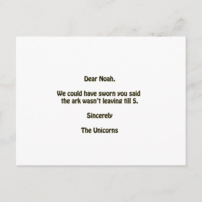 Noah Postcard (Front)