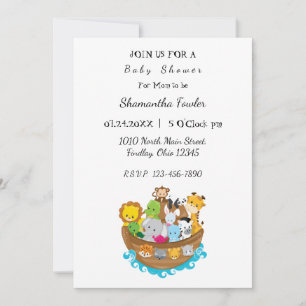 Noah´s Ark Baby Shower Invitation