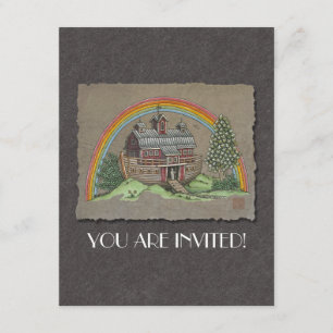 Noah’s Ark Barn Invitation