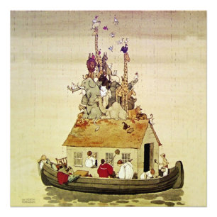 “Noah’s Ark” by W Heath Robinson Photo Print