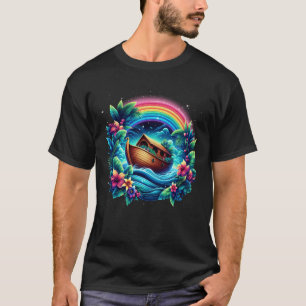Noah_s Ark Christian Rainbow Religious Catholic Ha T-Shirt