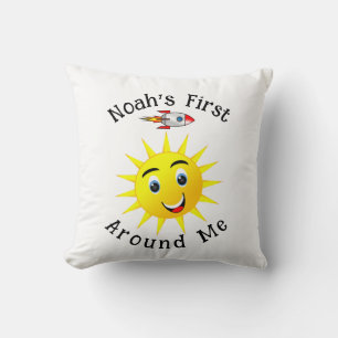 Noah’s First Journey - Perfect 1st Birthday Gift! Cushion