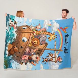 Noah’s Great Ark Adventure  Fleece Blanket