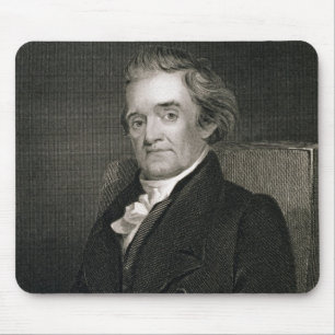 Noah Webster (1758-1843) engraved by Frederick W. Mouse Mat