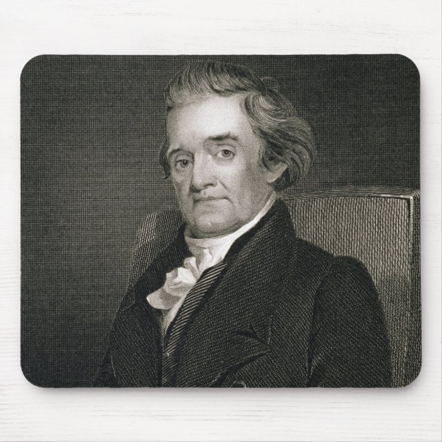 Noah Webster (1758-1843) engraved by Frederick W. Mouse Mat (Front)