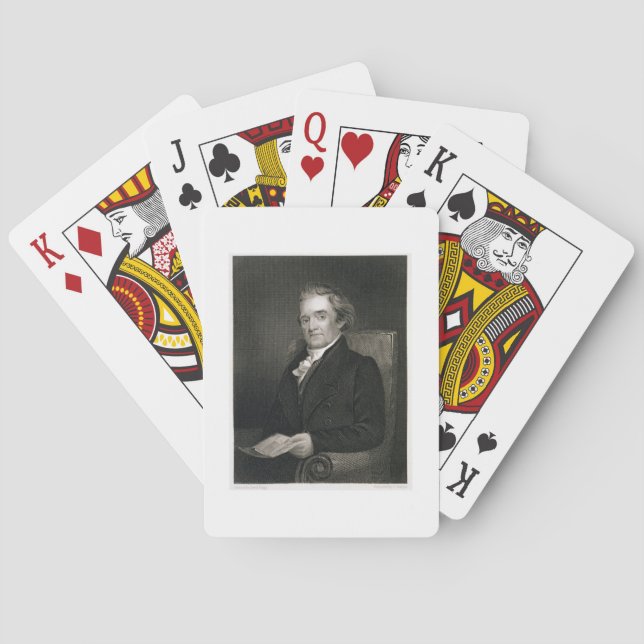 Noah Webster (1758-1843) engraved by Frederick W. Playing Cards (Back)