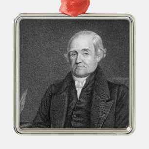 Noah Webster engraved by G. Parker Metal Tree Decoration