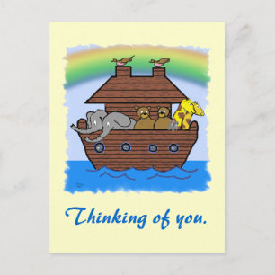 Noahs Arc _ Thinking of you card. Postcard