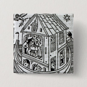 Noah's Ark 15 Cm Square Badge