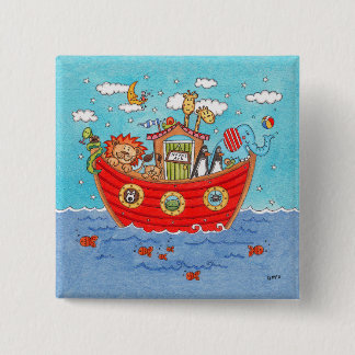 Noah's Ark  15 Cm Square Badge