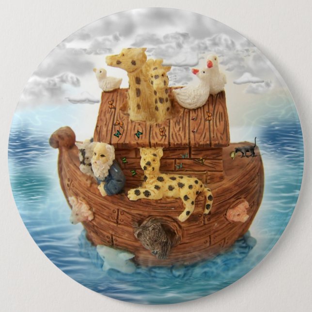 Noah's Ark 6 Cm Round Badge (Front)