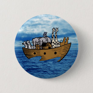 Noah's Ark 6 Cm Round Badge