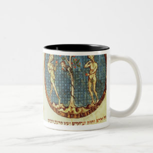 Noah's Ark and Adam and Eve Two-Tone Coffee Mug