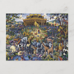 Noahs Ark Animals Postcard