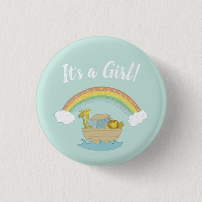 Noah's Ark Baby Shower 3 Cm Round Badge (Front)