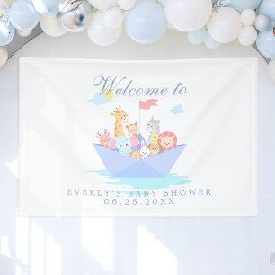 Noah's Ark Baby Shower Banner