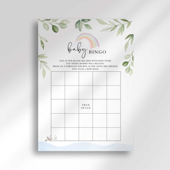 Noah's Ark Baby Shower Bingo Game Invitation (Creator Uploaded)