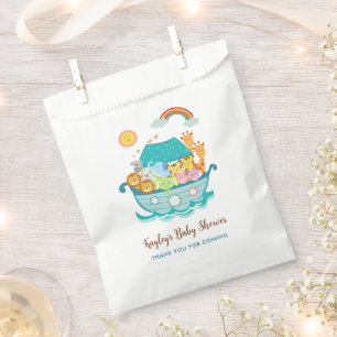 Noahs Ark Baby Shower Favour Bags Boys Personalise