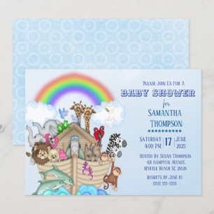 Noah's Ark Baby Shower Invitation