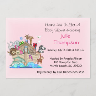 Noah's Ark Baby Shower Invitation