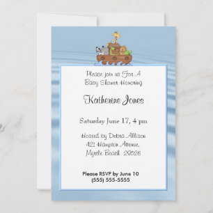 Noah's Ark Baby Shower Invitation
