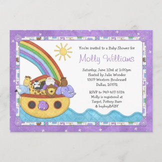 Noahs Ark Baby Shower Invitation