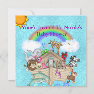 Noahs Ark Baby Shower Invitation