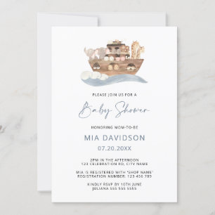Noah's Ark Baby Shower Invitation
